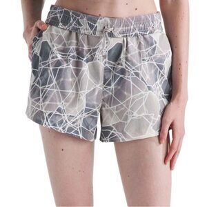 The North Face Gray Geometric Women's Athletic Shorts